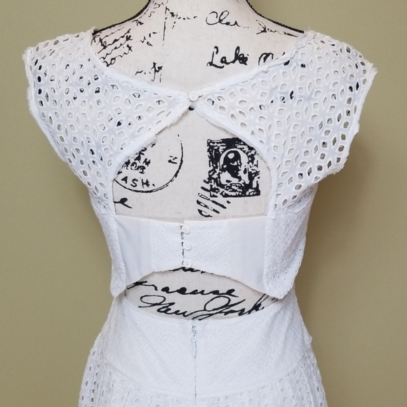 BCBG ELVITA DRESS WHITE SIZE 4 - Picture 6 of 8